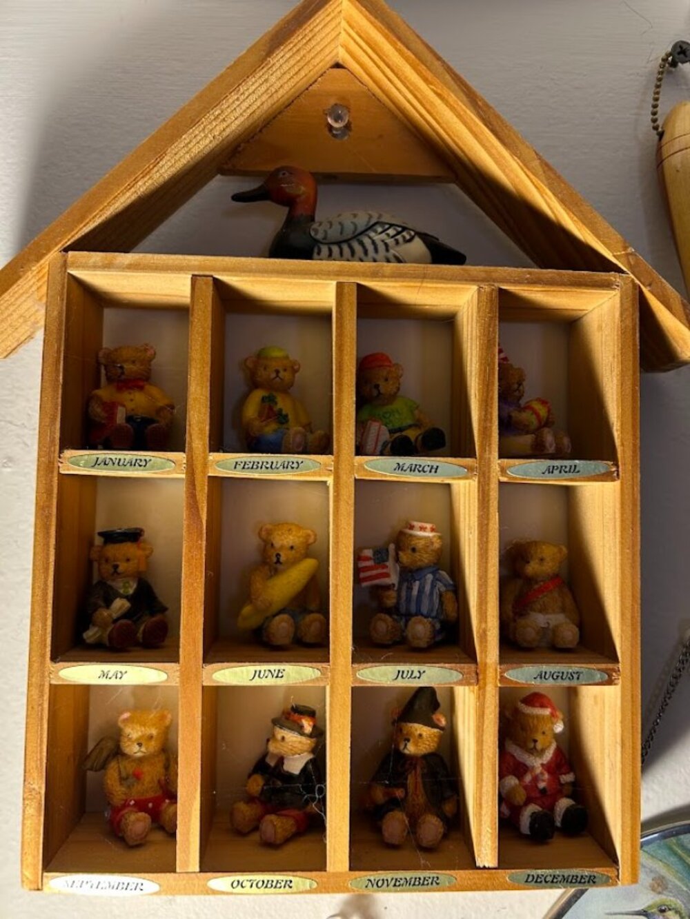 Vintage House of Lloyd Teddy Bear  10x7 Calendar figurines